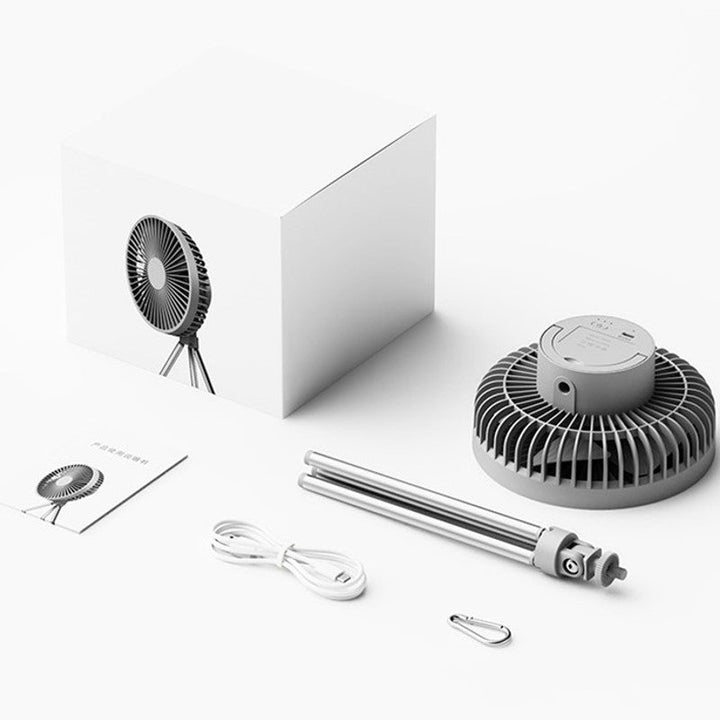Portable Rechargeable Fan with Flexible Tripod & 3 Speed Settings, for Travel, Office, Room, Outdoor | Kalsten