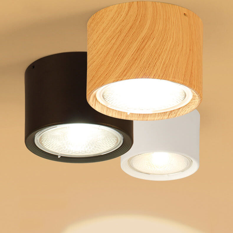 Flush Mount Light Iron 4.7 in 12W White Modern Ceiling Fixture Living Room Bedroom Lighting | Kalsten