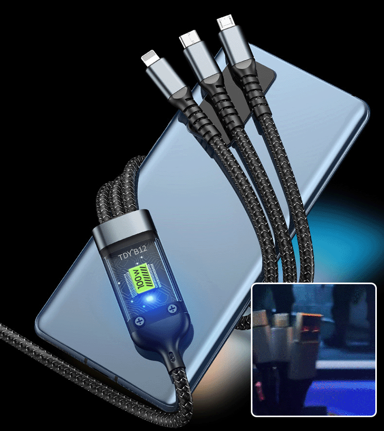 Kalsten | Super Fast Charging 3-in-1 Data Cable
