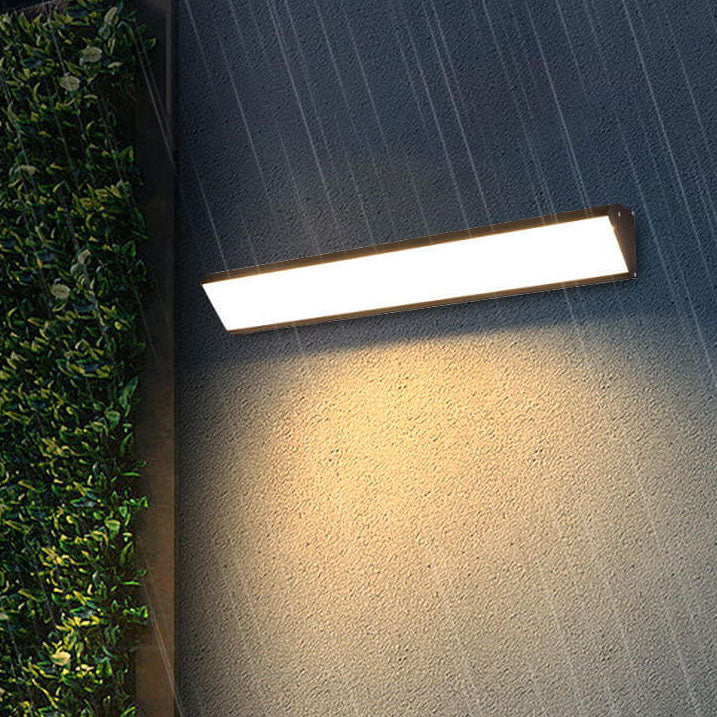 Modern Outdoor Long Bar Aluminum Acrylic Waterproof LED Wall Sconce Lamp | Kalsten