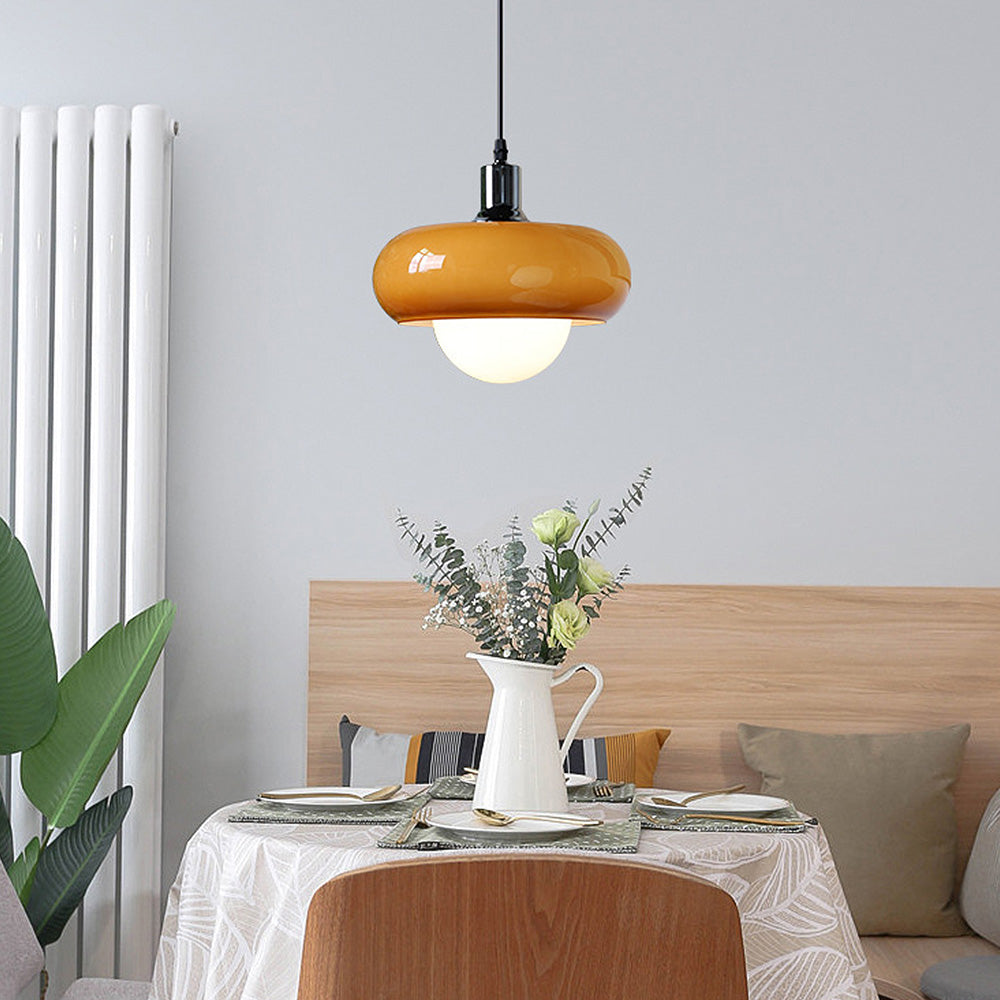 Bauhaus Dome Coffee Glass Pendant Light | Kalsten