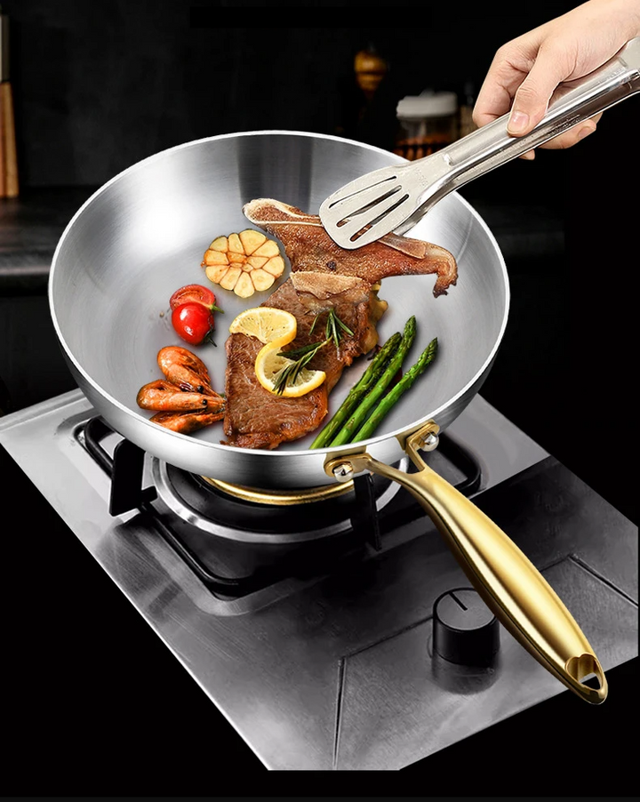 ChefSteel – Professional Stainless Steel Frying Pan for Gas & Induction | Kalsten