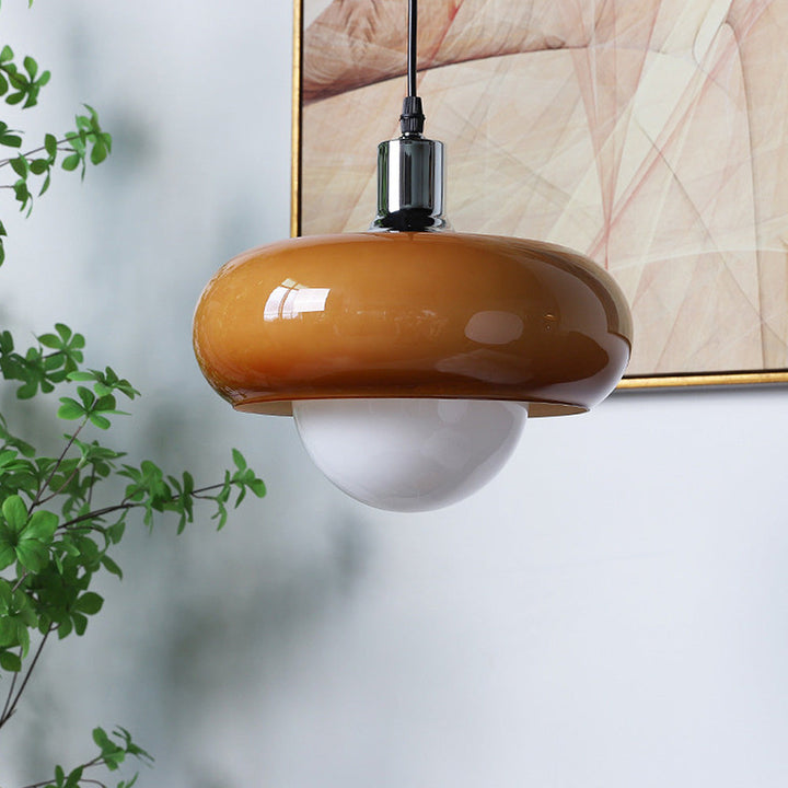 Bauhaus Dome Coffee Glass Pendant Light | Kalsten