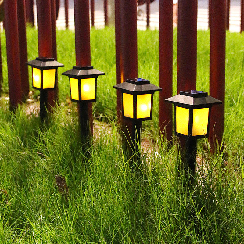 Modern Minimalist Waterproof Solar Square ABS PVC LED Outdoor Landscape Light For Garden | Kalsten