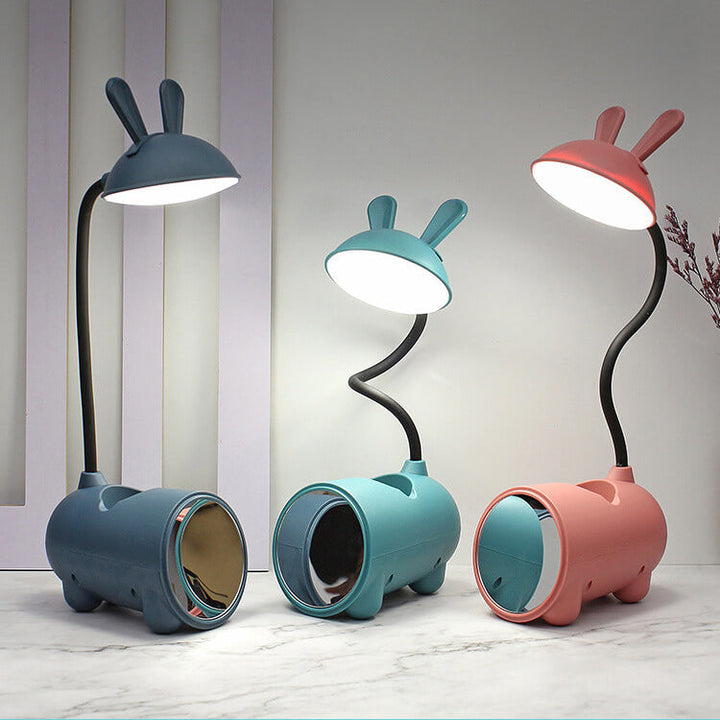 LumoBun Table Lamp – Cute LED Desk Lamp with Pen Holder and USB Connection | Kalsten