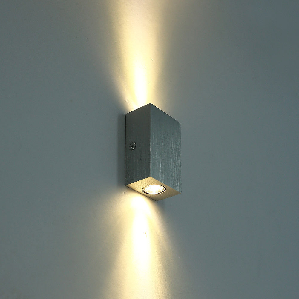 Modern Simplicity Waterproof Aluminum Cubic LED Wall Sconce Lamp For Outdoor Patio | Kalsten