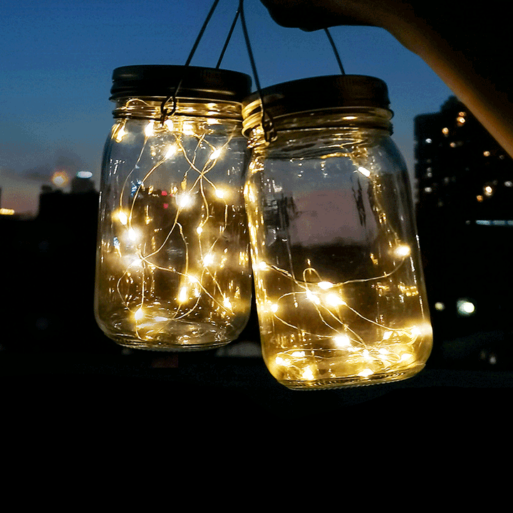 Modern Art Deco Waterproof Solar Glass Stainless Steel Copper Wire Star LED String Lights Outdoor Lighting For Garden | Kalsten