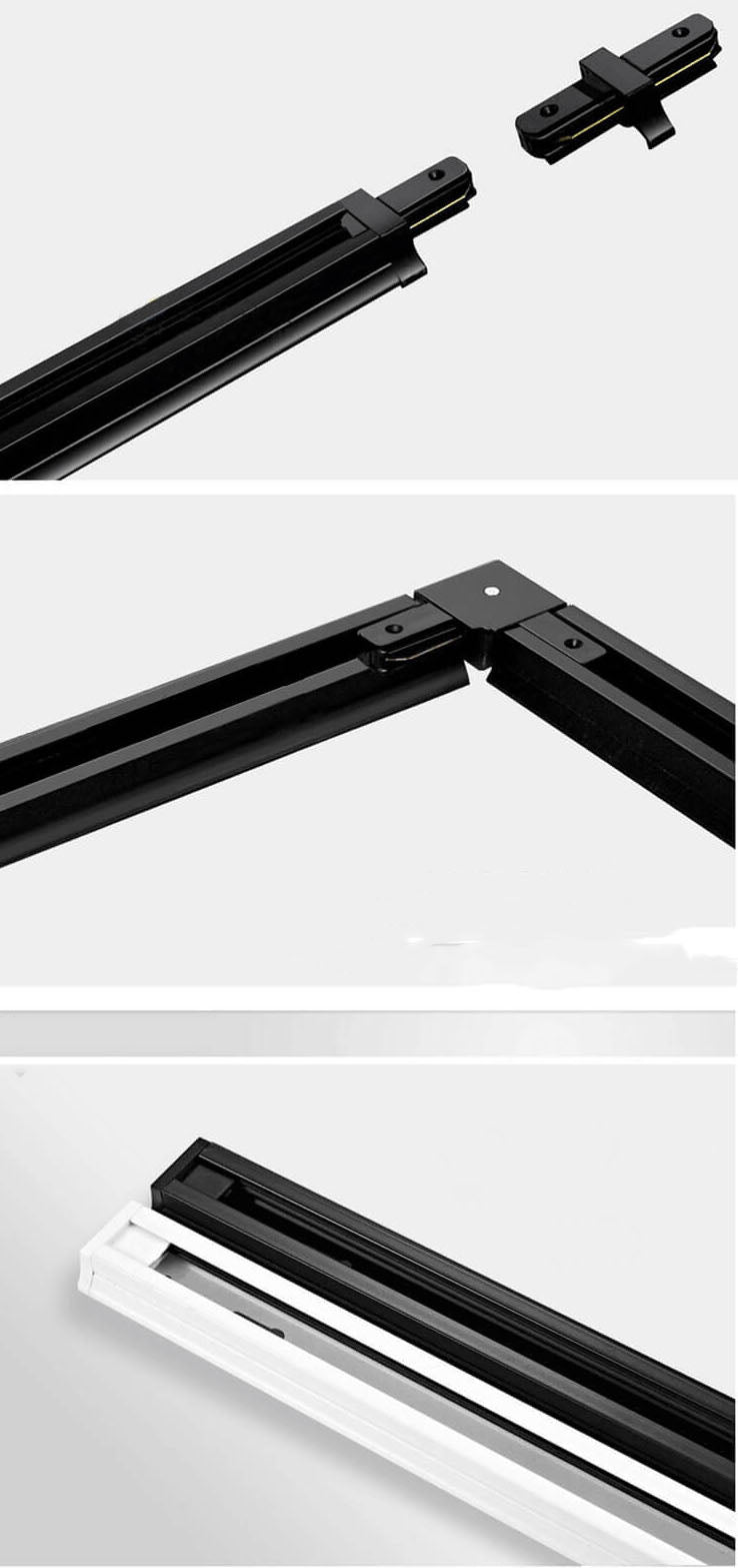 Track Lighting Aluminum 3D Printed 12 in Adjustable White Black Gold Ceiling Fixture For LED Spotlights Home Office Kitchen | Kalsten