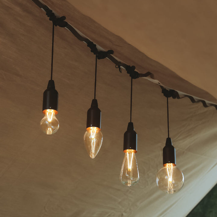 Retro Portable Waterproof Wood Round Cone Battery USB 1-Light Camping Outdoor Light | Kalsten