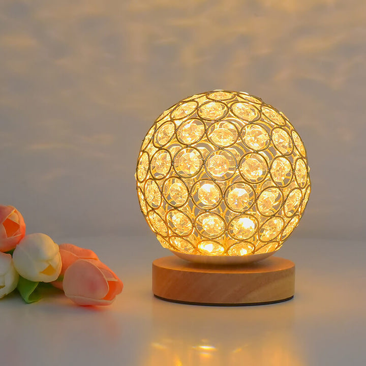 Modern Minimalistic Round USB Rechargeable LED Night Light Table Lamp | Kalsten