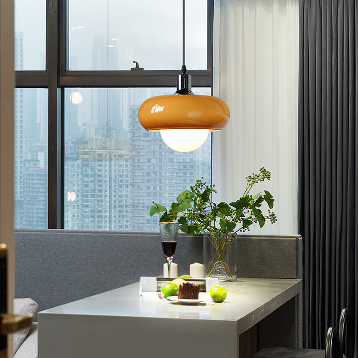 Bauhaus Dome Coffee Glass Pendant Light | Kalsten