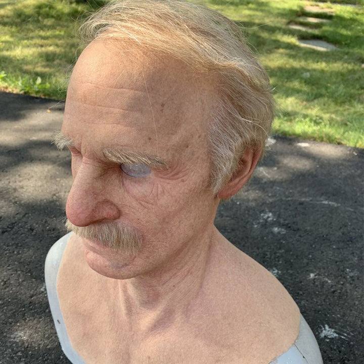 Kalsten | Creepy Old Man Mask – Realistic Latex Halloween Mask for Adults