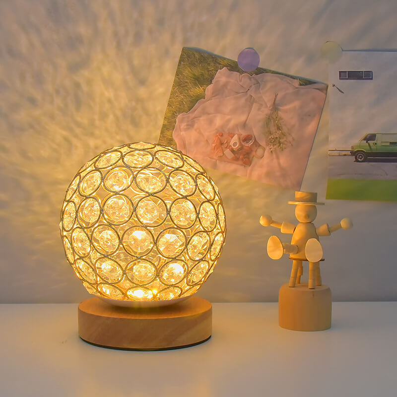 Modern Minimalistic Round USB Rechargeable LED Night Light Table Lamp | Kalsten
