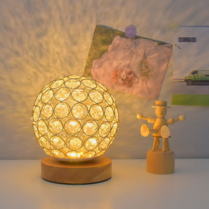 Modern Minimalistic Round USB Rechargeable LED Night Light Table Lamp | Kalsten