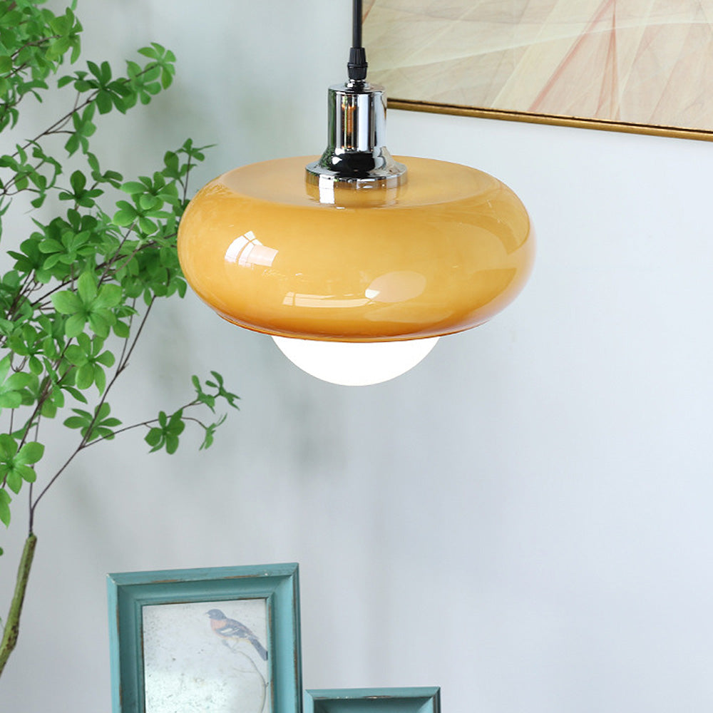 Bauhaus Dome Coffee Glass Pendant Light | Kalsten