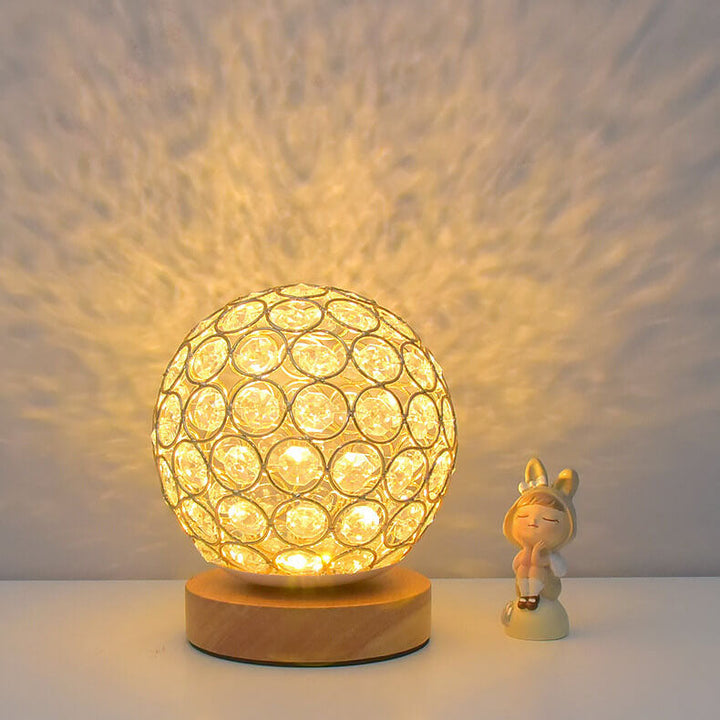 Modern Minimalistic Round USB Rechargeable LED Night Light Table Lamp | Kalsten
