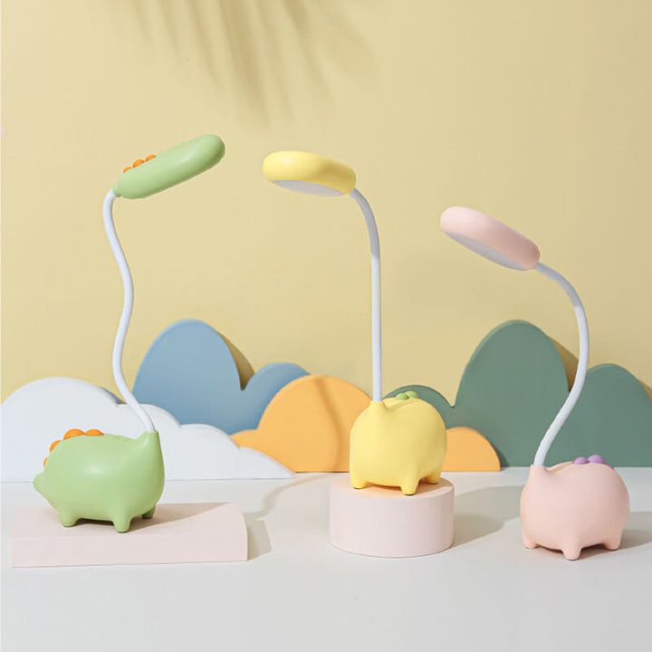 Rechargeable LED Desk Lamp with Cartoon Dinosaur Eye Care | Kalsten