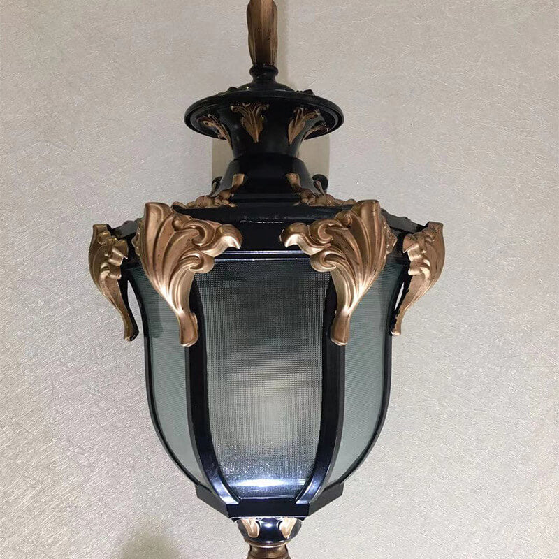 European Retro Lantern Glass Outdoor Waterproof 1-Light Wall Sconce Lamp | Kalsten