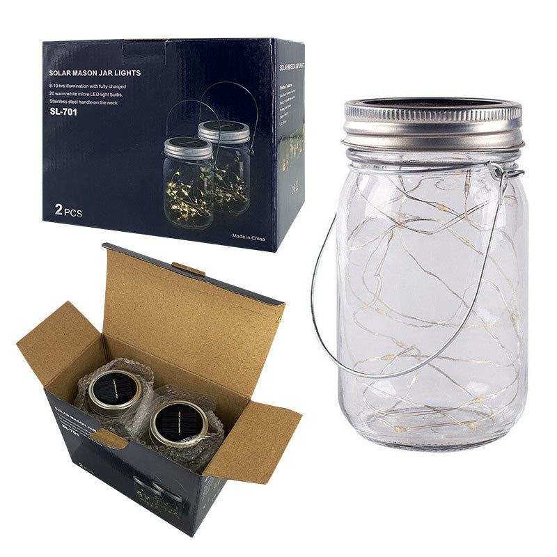 Modern Art Deco Waterproof Solar Glass Stainless Steel Copper Wire Star LED String Lights Outdoor Lighting For Garden | Kalsten