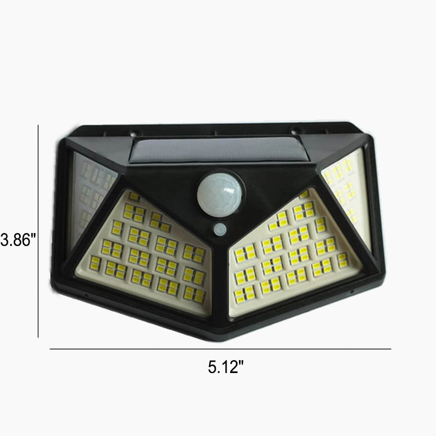Solar Outdoor 162 LED Outdoor Waterproof Body Sensor Garden Lighting Wall Sconce Lamp | Kalsten