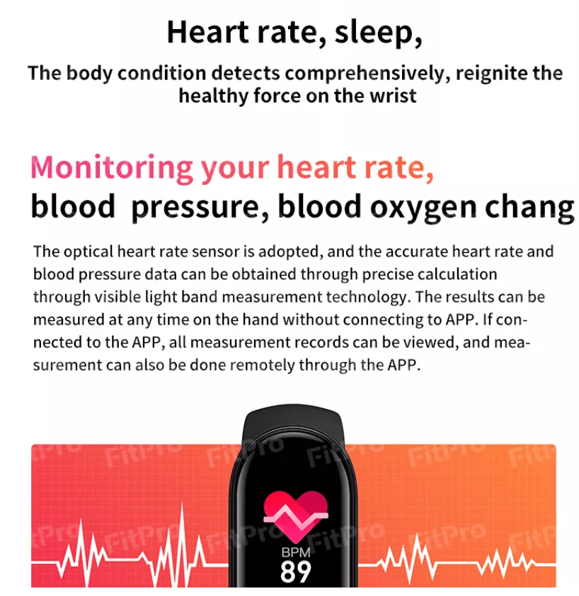 Smartwatch - with pulse and blood pressure monitor | Kalsten