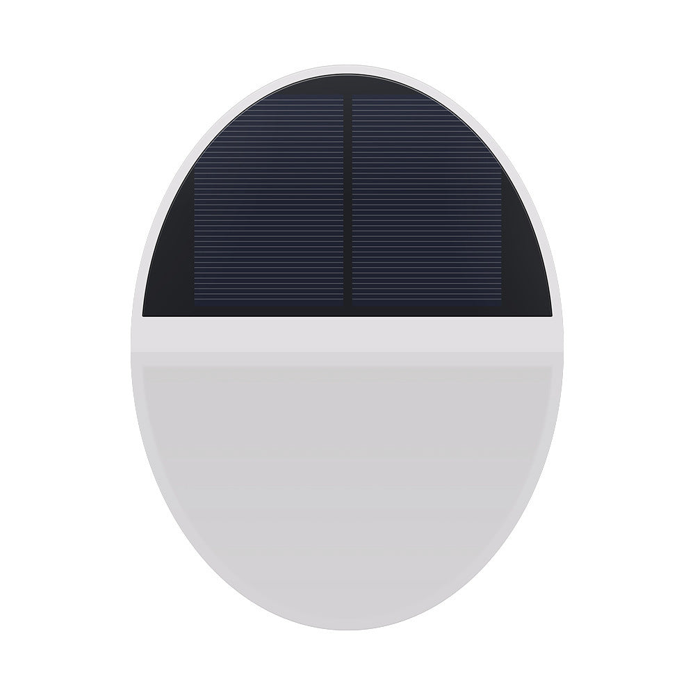 Solar Outdoor Waterproof Round Flat Body Radar Sensor LED Wall Sconce Lamp | Kalsten