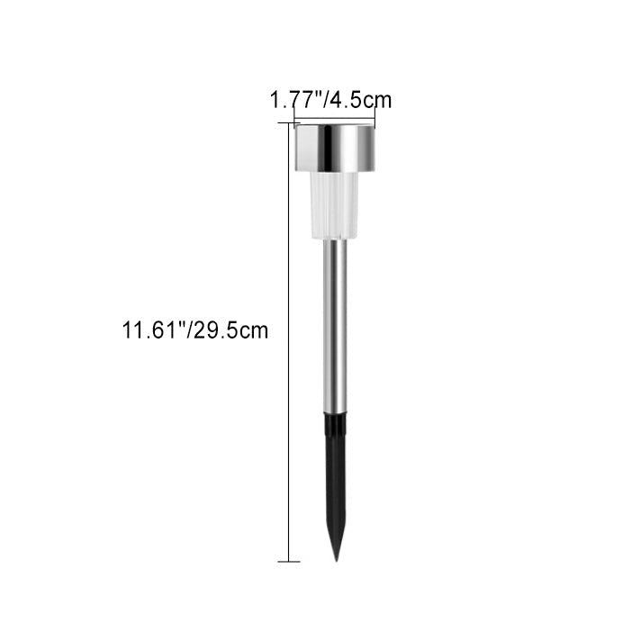 Modern Minimalist Waterproof Solar Cylinder Plastic Stainless Steel LED Landscape Light For Garden | Kalsten