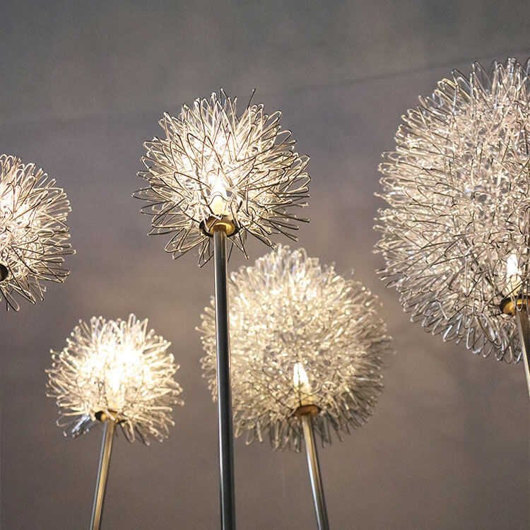 Solar Dandelion Aluminum Wire Globe Light LED Outdoor Waterproof Luminous Garden Insert Ground Landscape Light | Kalsten