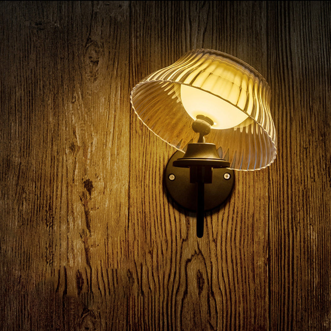Contemporary Retro Solar Iron Alloy Plastic LED Waterproof Wall Sconce Lamp For Outdoor | Kalsten