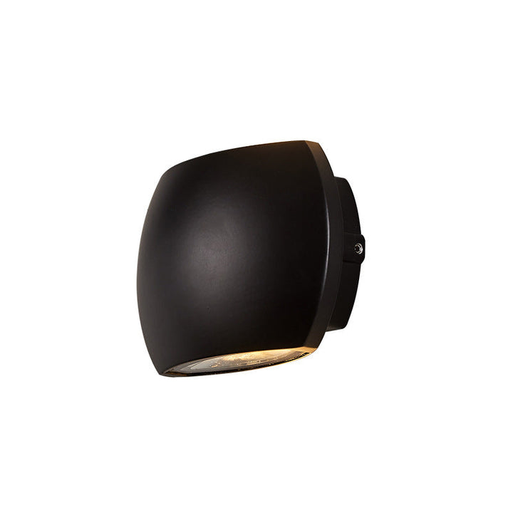 Contemporary Industrial Semicircle Aluminum LED Outdoor Wall Sconce Lamp For Garden | Kalsten