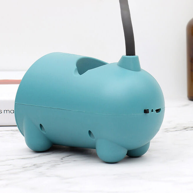 Kalsten | LumoBun Table Lamp – Cute LED Desk Lamp with Pen Holder and USB Connection