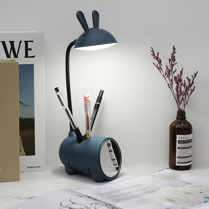 Cartoon Creative Rabbit LED Touch USB Pen Holder Desk Lamp | Kalsten