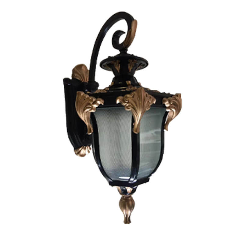 European Retro Lantern Glass Outdoor Waterproof 1-Light Wall Sconce Lamp | Kalsten