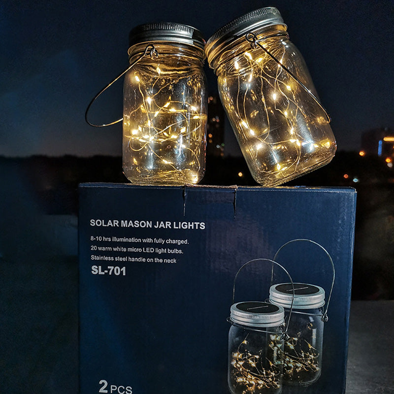 Modern Art Deco Waterproof Solar Glass Stainless Steel Copper Wire Star LED String Lights Outdoor Lighting For Garden | Kalsten
