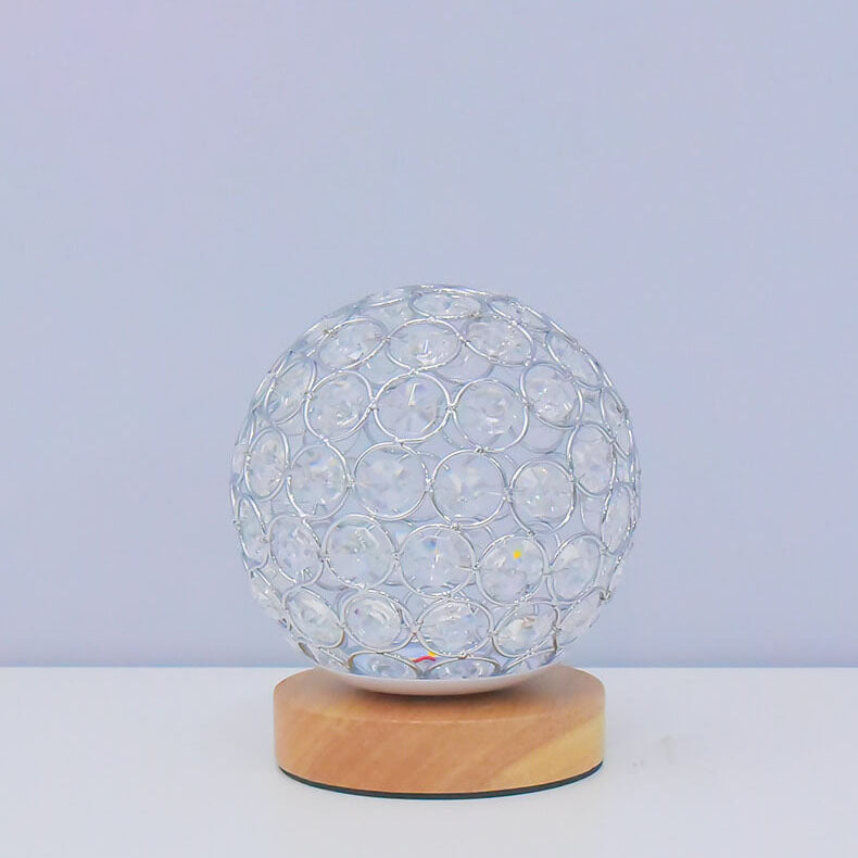 Modern Minimalistic Round USB Rechargeable LED Night Light Table Lamp | Kalsten