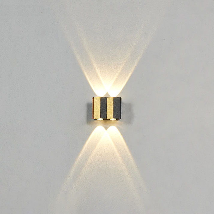 Modern Light Luxury Golden Aluminium Outdoor Waterproof Terrace LED Wall Light Lamp | Kalsten