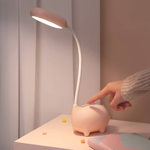 Rechargeable LED Desk Lamp with Cartoon Dinosaur Eye Care | Kalsten