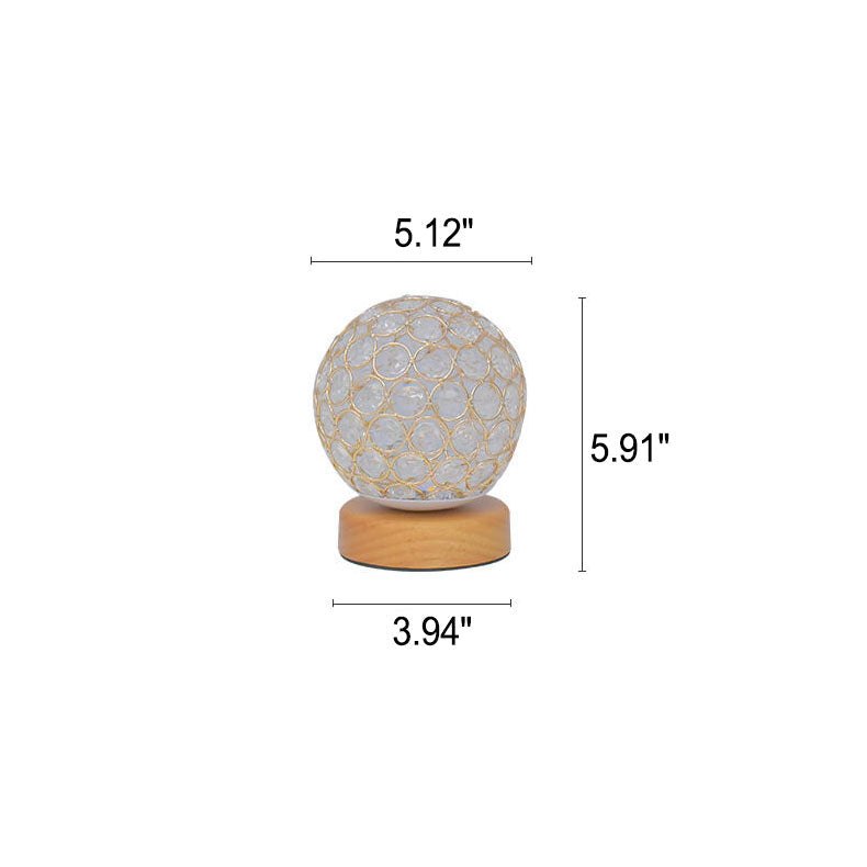 Modern Minimalistic Round USB Rechargeable LED Night Light Table Lamp | Kalsten