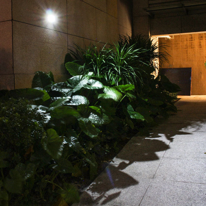 Solar Outdoor Waterproof Round Flat Body Radar Sensor LED Wall Sconce Lamp | Kalsten