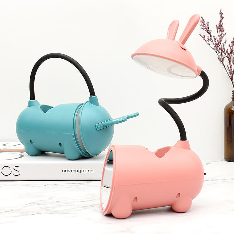Cartoon Creative Rabbit LED Touch USB Pen Holder Desk Lamp | Kalsten