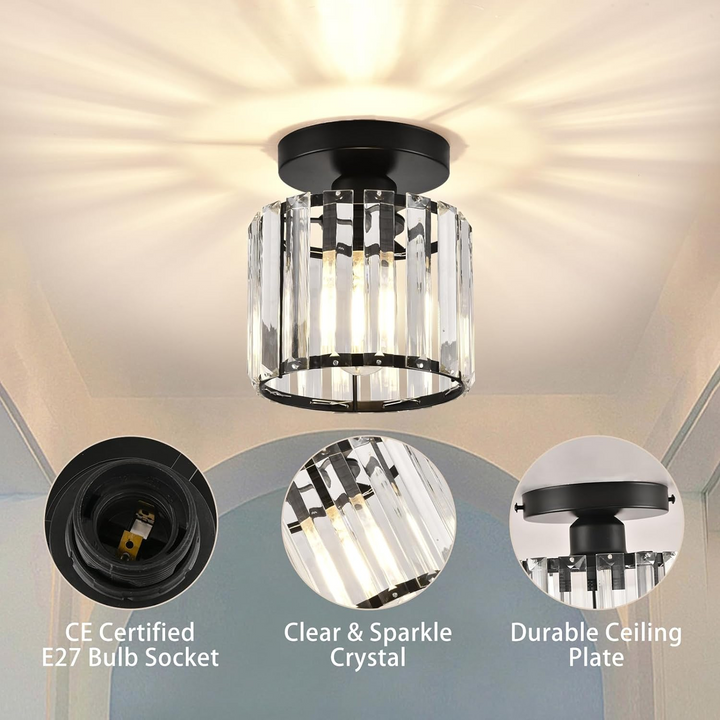Crystal Flush Mount Ceiling Light Kalsten