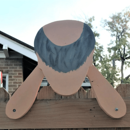 Kalsten | Fence Decoration Nosy Old Man and Lady Garden Yard Art