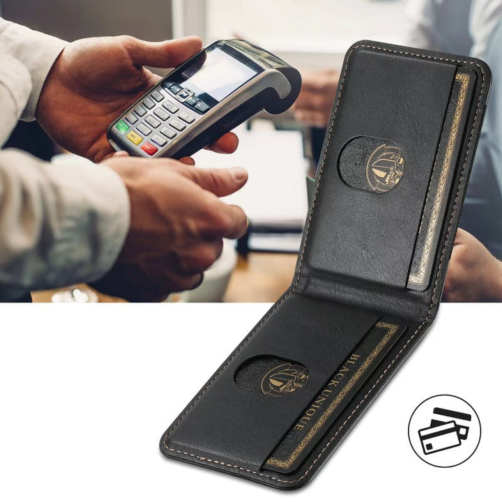 LuxCase Leather Phone Case with Card Slot and Stand – Suitable for iPhone | Kalsten