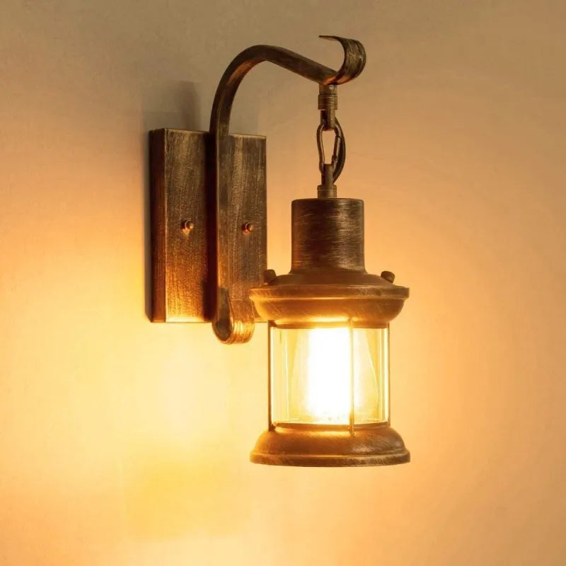 Vintage Glass Shade Wall Lamp Kalsten