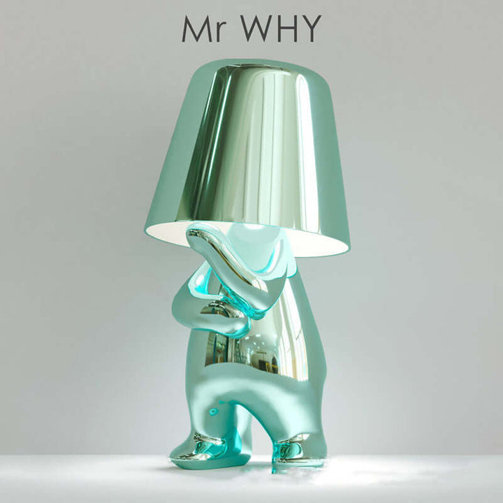 Golden Brothers Small Gold Statue Table Lamp Decoration Ornaments Night Lamp | Kalsten