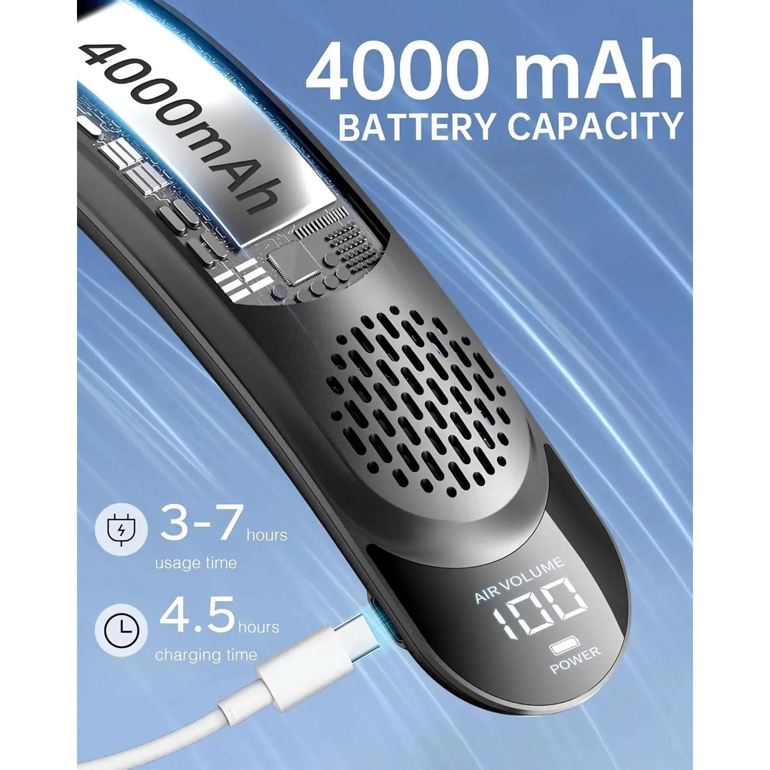 Portable Neck Fan with Rechargeable Cooling for Outdoor Sports | Kalsten