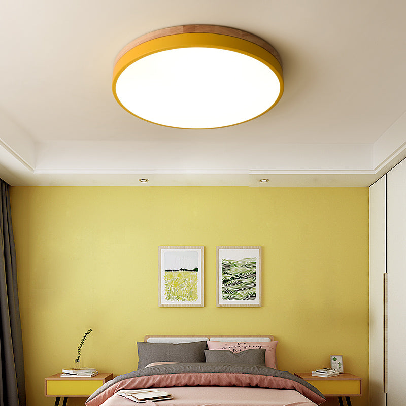Wood LED Recessed Ceiling Light Kalsten
