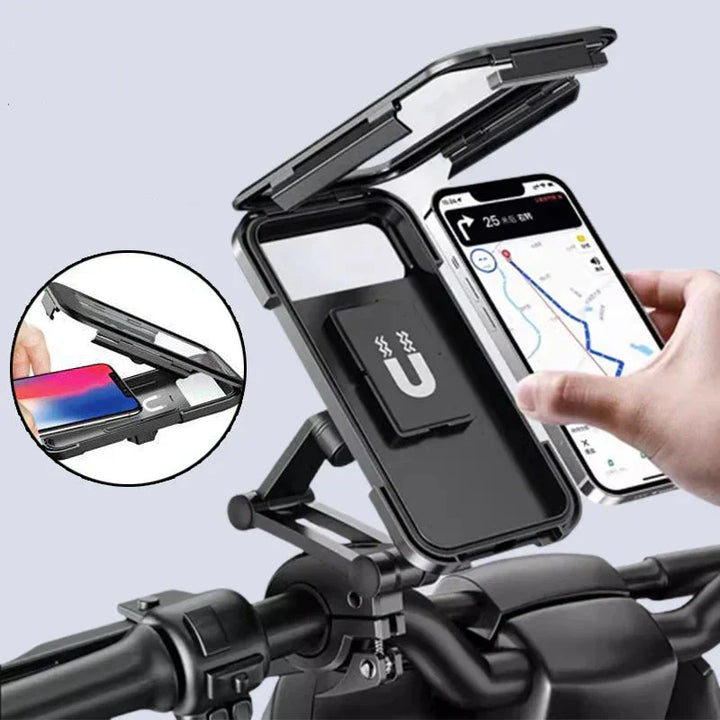 RideCharge Pro – Waterproof Phone Holder with USB and 15W Wireless Charging for Bike and E-Bike | Kalsten