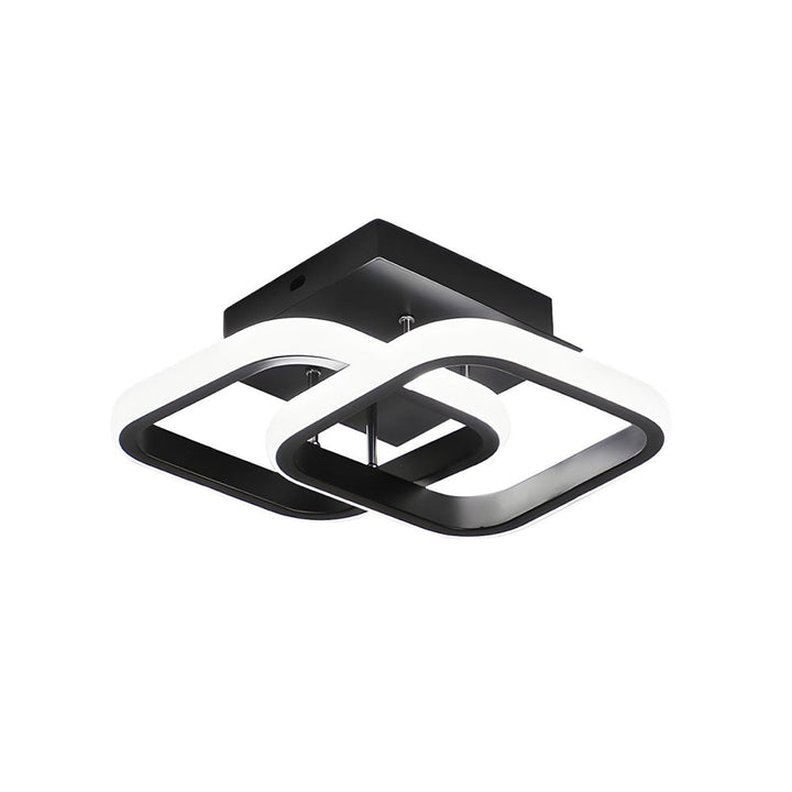 Kalsten | Ceiling Light with LED Black Metal Frame