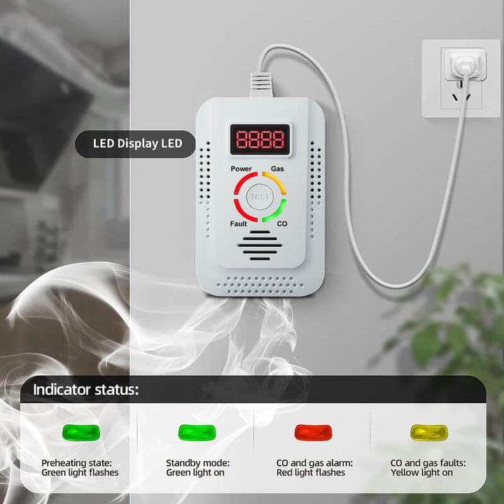 Gas Leak & Carbon Monoxide Alarm for Home